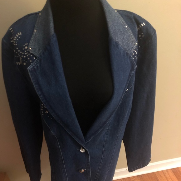City Girl Sport Blue Jean Suit Jacket &Skirt - Picture 1 of 8